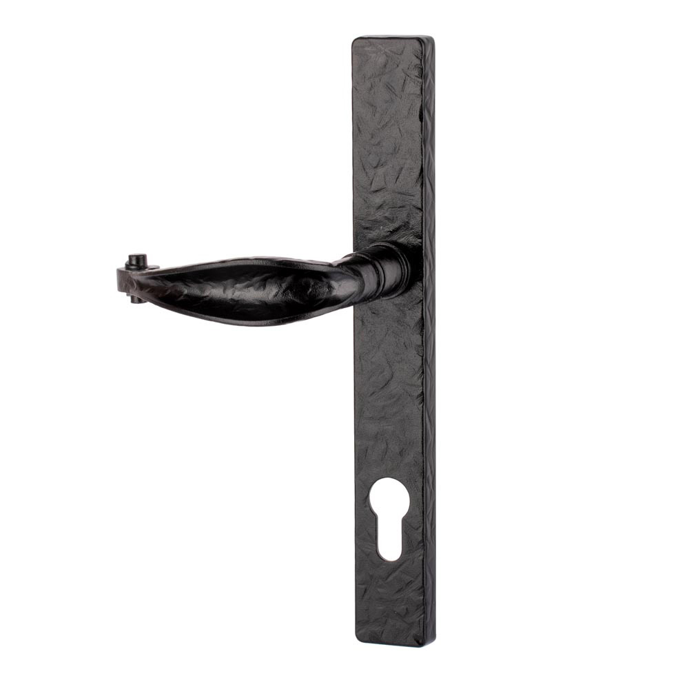 Devoran Curved Door Handle - Black - (Sold in Pairs)